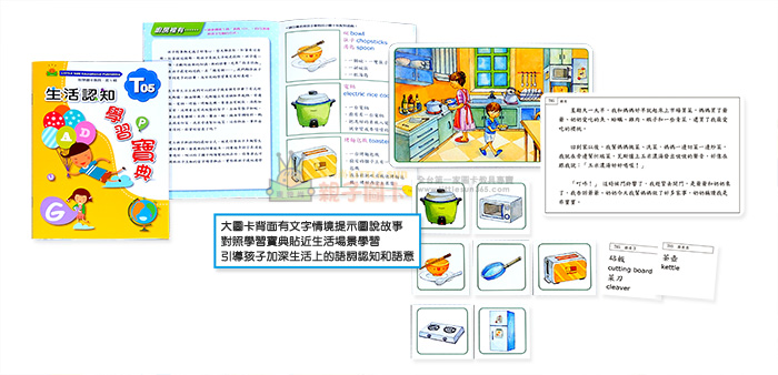 智慧圖卡教具,生活認知,生活情境,語言學習,幼兒空間認識,幼兒環境認識